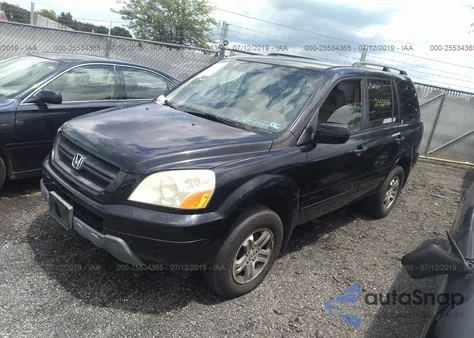 2004 Honda Pilot Exl from USA, damaged, VIN 2HKYF18524H546105